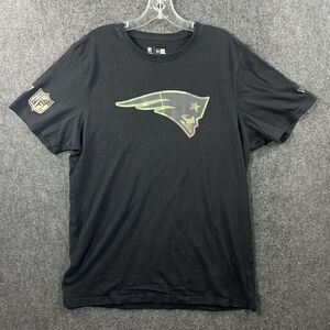 New England Patriots Shirt Men's Extra Large Black Camo NFL Team New Era